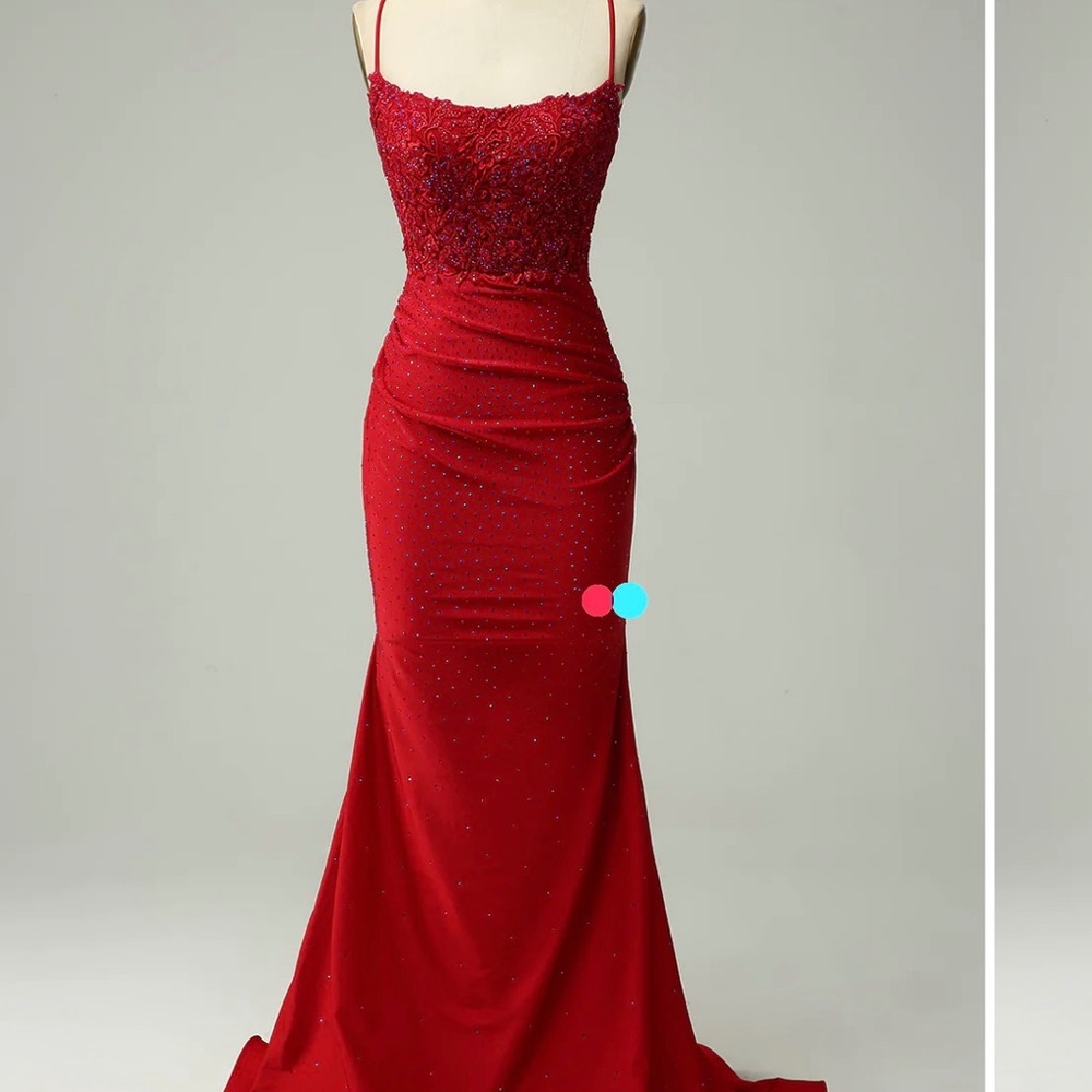 Red Prom Dress From Zapaka, Was not the right size for me, hardly worn at all!!!